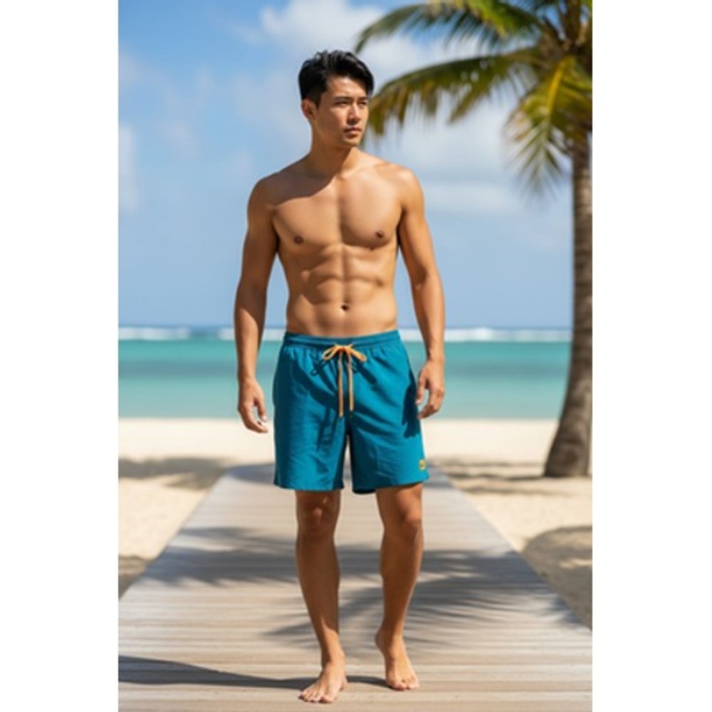 Quiksilver Swim Shorts Mens Large Blue Trunks Everyday Volley EQYJV03532 Casual